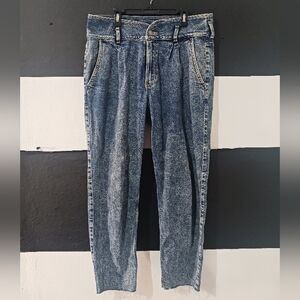 Hollister Women Acid Washed Blue Jeans